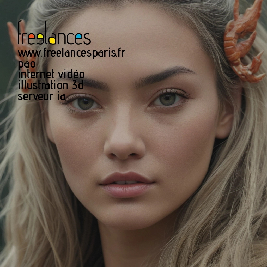 Pao mise en page internet vidéo illustration 3d serveur IA générative AI freelance paris studio de création magazines 8ldju500